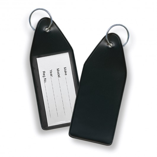 Black Vinyl Key Tags